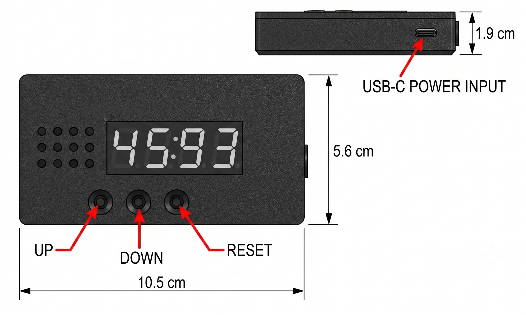 4 digits digital objects counter with Laser - WiFi ESP32C3 +TM1637